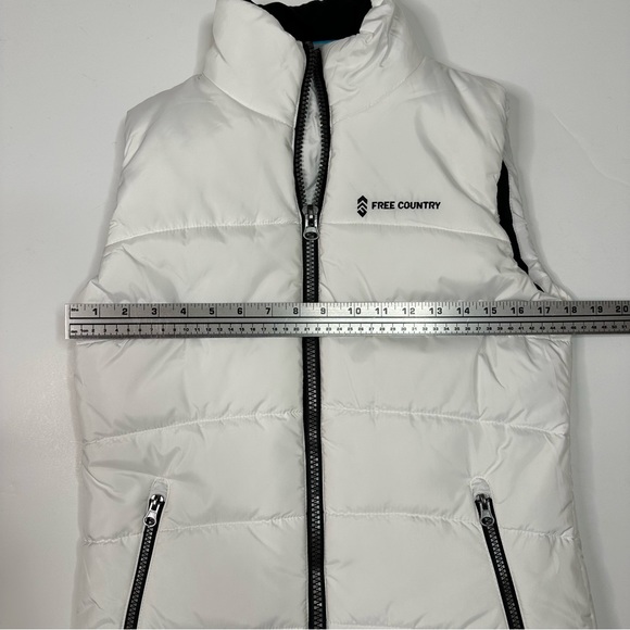 FREE COUNTRY Linden Cloud Lite Quilted Vest in White Small - Picture 7 of 9